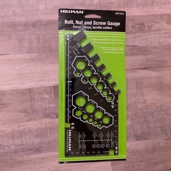 Hillman Bolt, Nut & Screw Gauge, Metric Black - Picture 1 of 8
